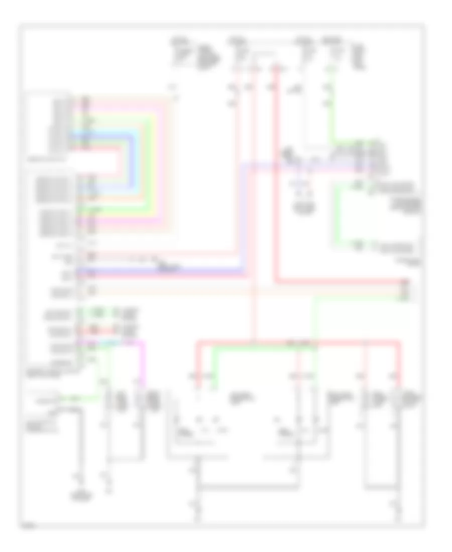 Exterior Lamps Wiring Diagram 1 of 2 for Infiniti EX35 Journey 2010