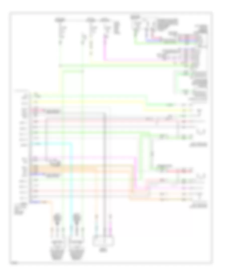 Adaptive Front Lighting Wiring Diagram for Infiniti EX35 Journey 2010