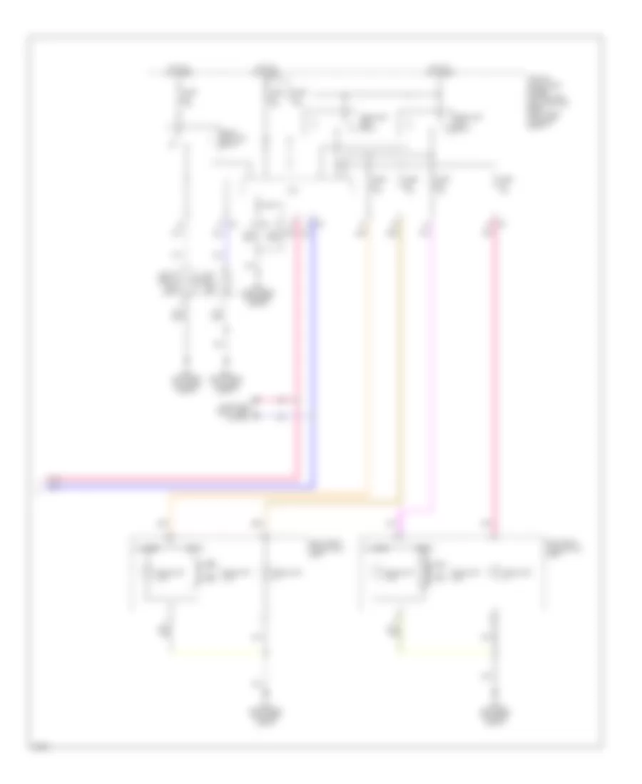 Headlamps Wiring Diagram (2 of 2) for Infiniti EX35 Journey 2010