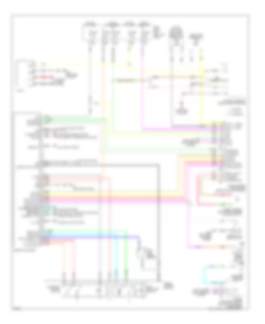 Instrument Cluster Wiring Diagram for Infiniti EX35 Journey 2010