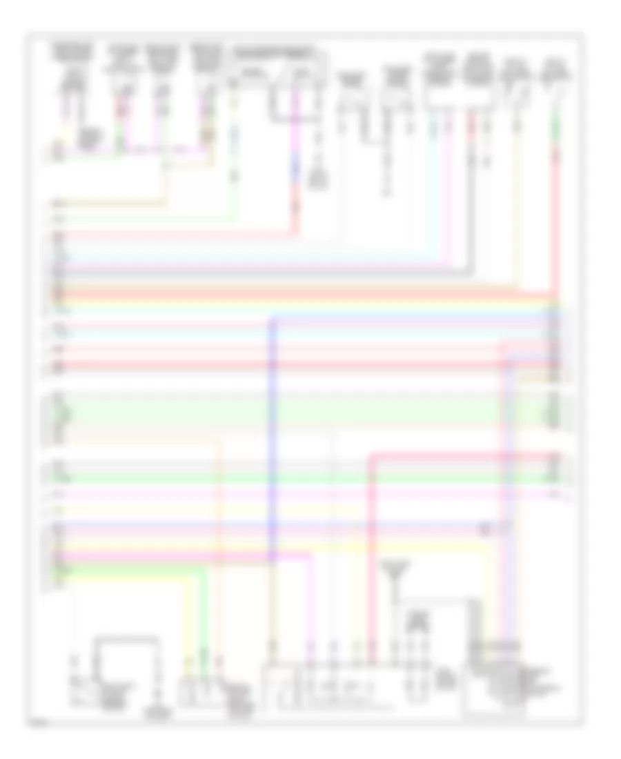 Power Door Locks Wiring Diagram (2 of 4) for Infiniti EX35 Journey 2010