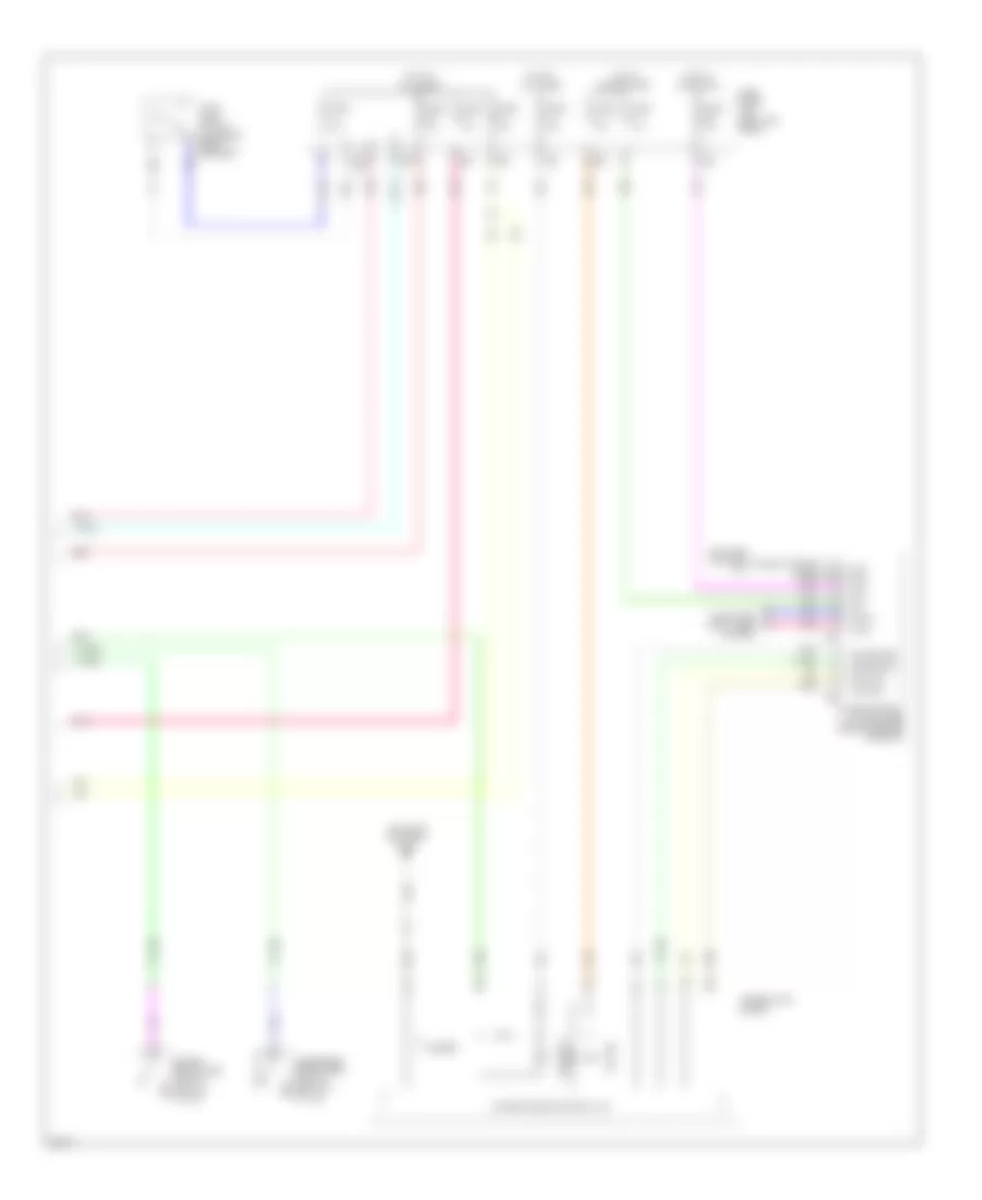 Power Door Locks Wiring Diagram (4 of 4) for Infiniti EX35 Journey 2010