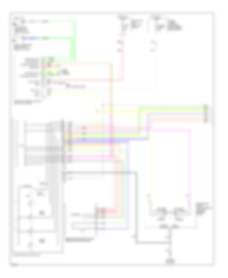 Power Windows Wiring Diagram 1 of 2 for Infiniti EX35 Journey 2010