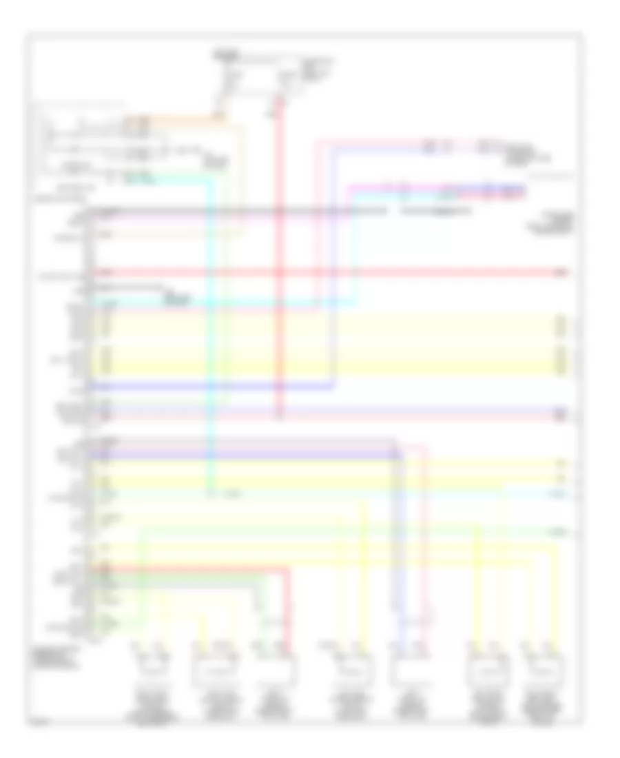 Supplemental Restraints Wiring Diagram 1 of 2 for Infiniti EX35 Journey 2010