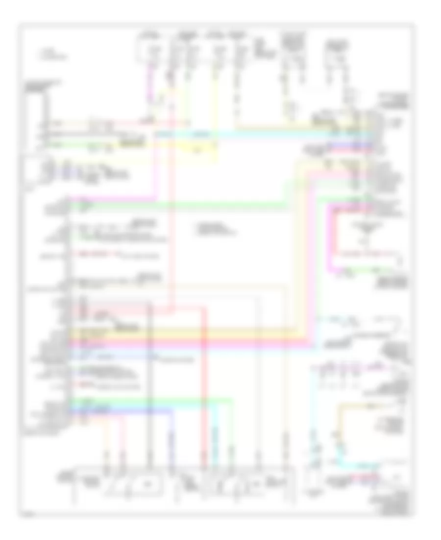 Instrument Cluster Wiring Diagram for Infiniti Q60 Sport 2014