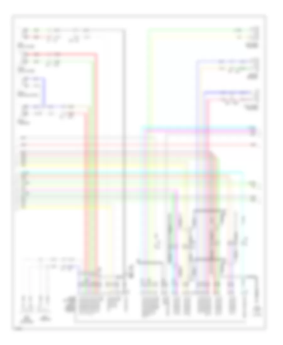 Navigation Wiring Diagram, Coupe (2 of 4) for Infiniti Q60 Sport 2014