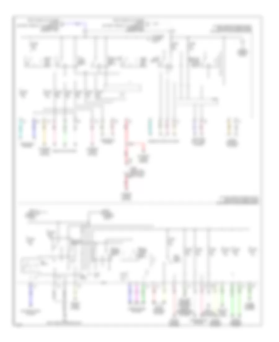 Power Distribution Wiring Diagram 3 of 3 for Infiniti Q60 Sport 2014