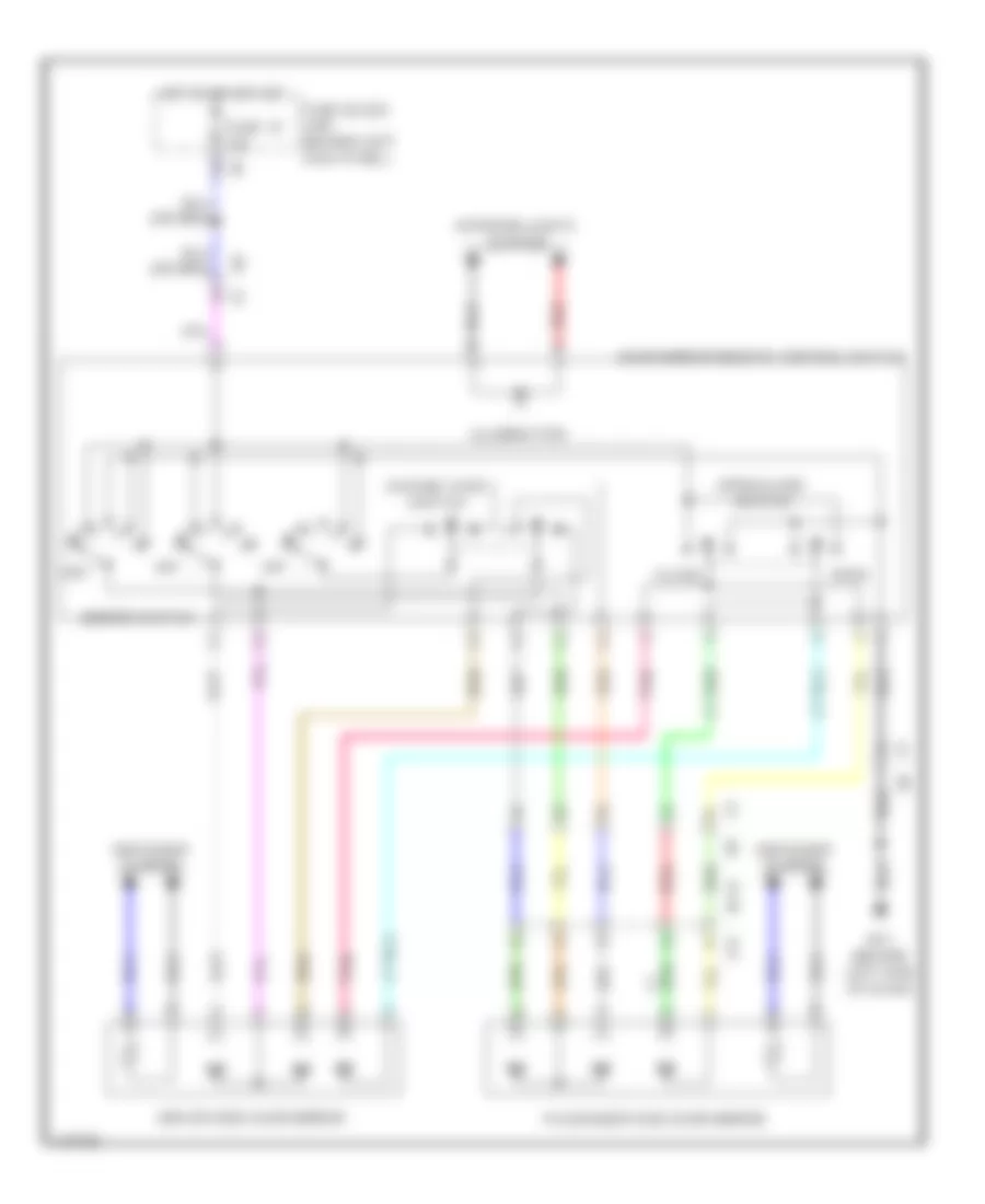 Power Mirrors Wiring Diagram Convertible for Infiniti Q60 Sport 2014