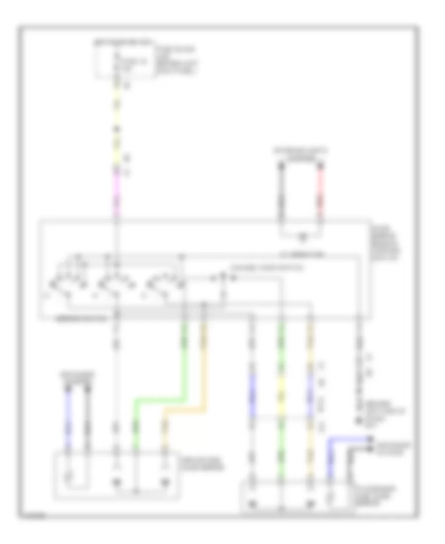 Power Mirrors Wiring Diagram Coupe for Infiniti Q60 Sport 2014