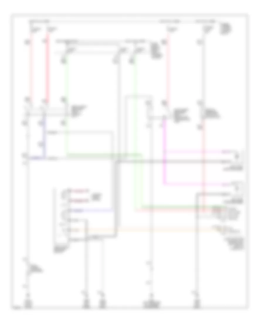 Defogger Wiring Diagram for Infiniti QX4 2000