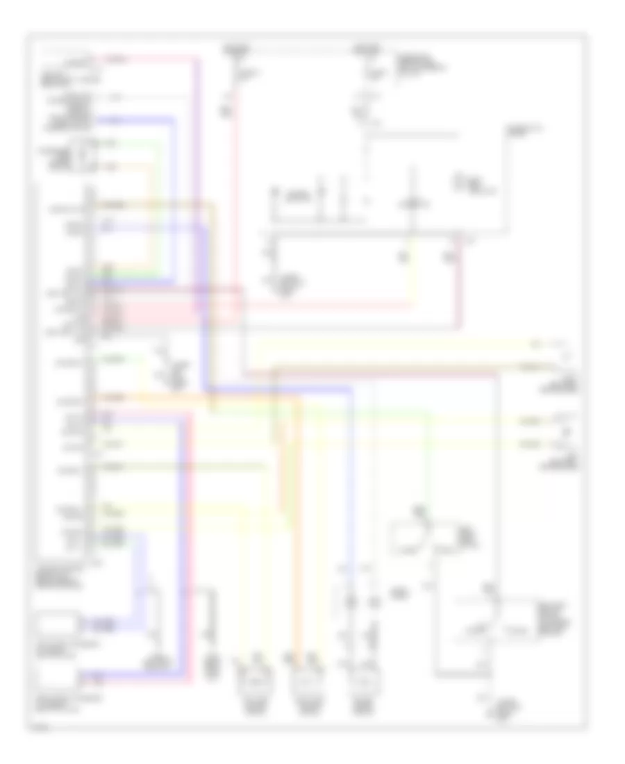 Supplemental Restraint Wiring Diagram for Infiniti QX4 2000