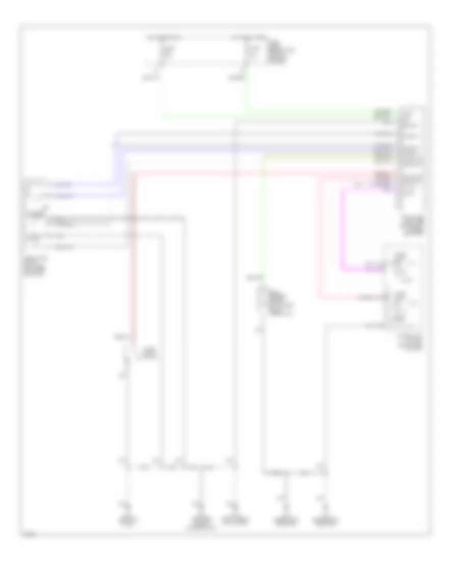 Rear Washer Wiper Wiring Diagram for Infiniti QX4 2000
