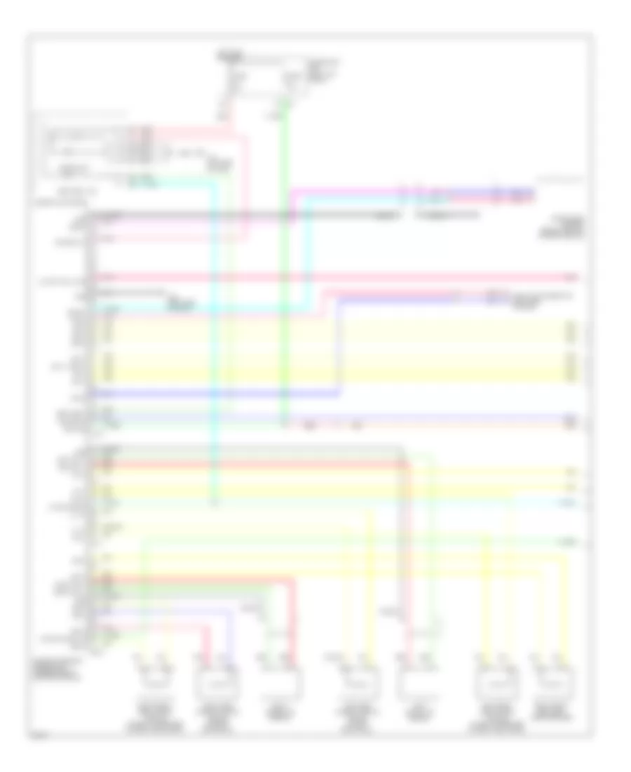 Supplemental Restraints Wiring Diagram 1 of 2 for Infiniti FX35 2010