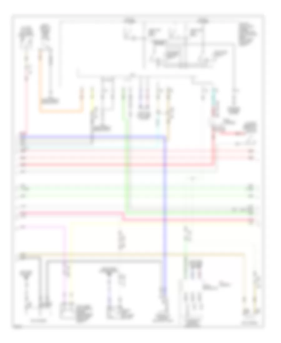 Power Door Locks Wiring Diagram, Except Hybrid (3 of 4) for Infiniti Q70 3.7 2014