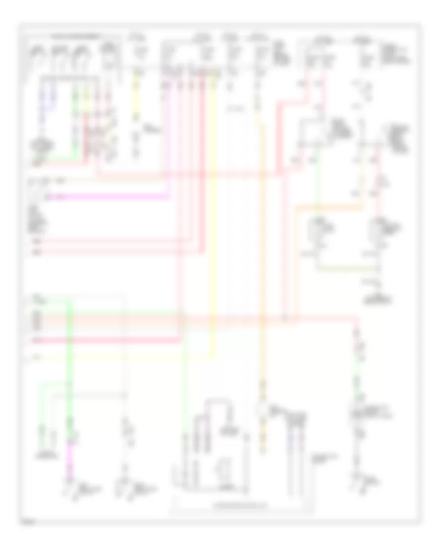 Power Door Locks Wiring Diagram, Hybrid (4 of 4) for Infiniti Q70 3.7 2014