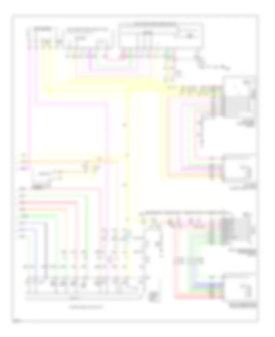 Power Windows Wiring Diagram, Hybrid (2 of 2) for Infiniti Q70 3.7 2014