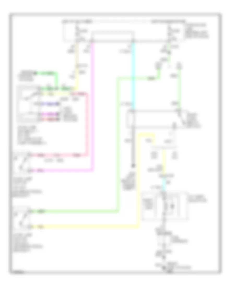 Shift Interlock Wiring Diagram, Hybrid for Infiniti Q70 3.7 2014