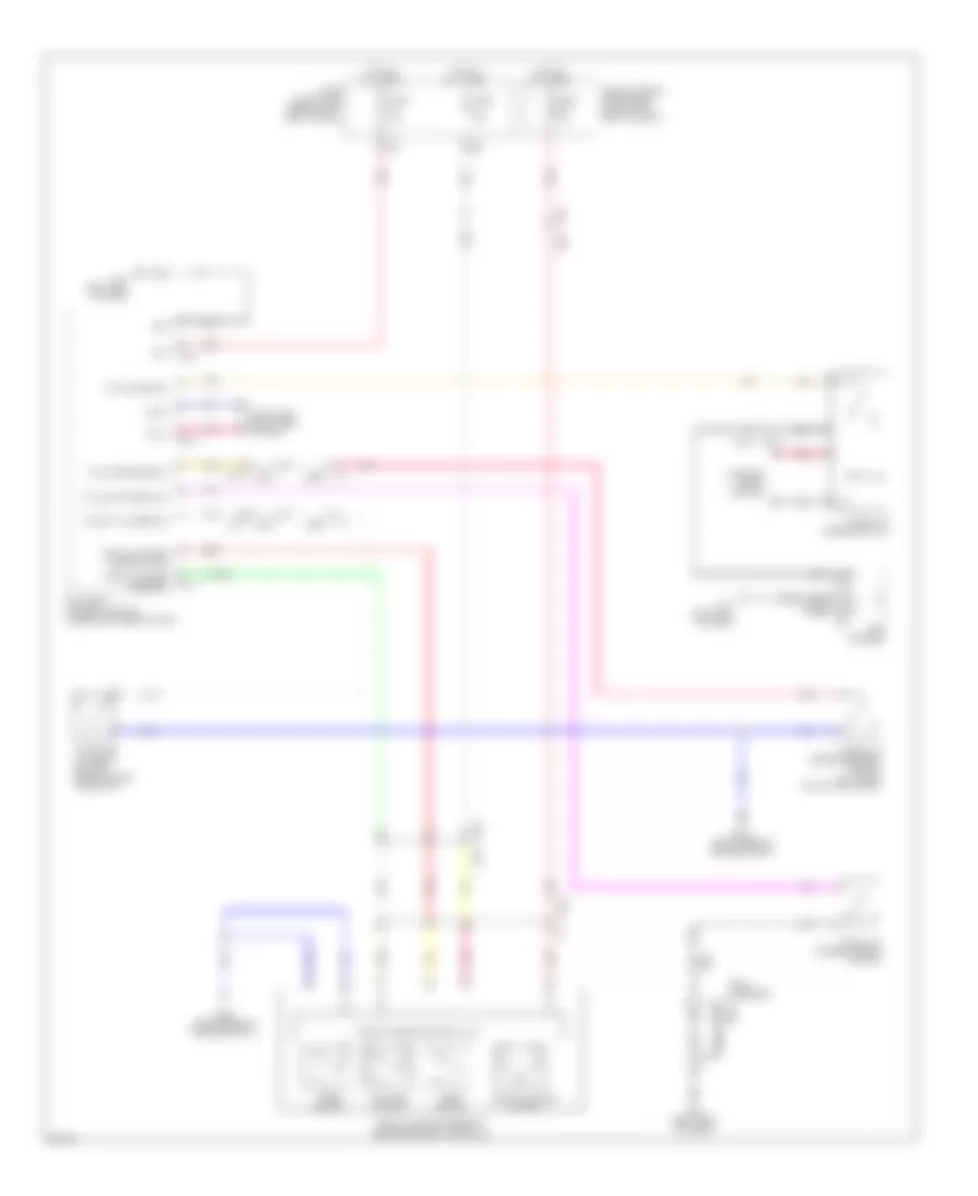 Trunk Release Wiring Diagram Hybrid for Infiniti Q70 3 7 2014