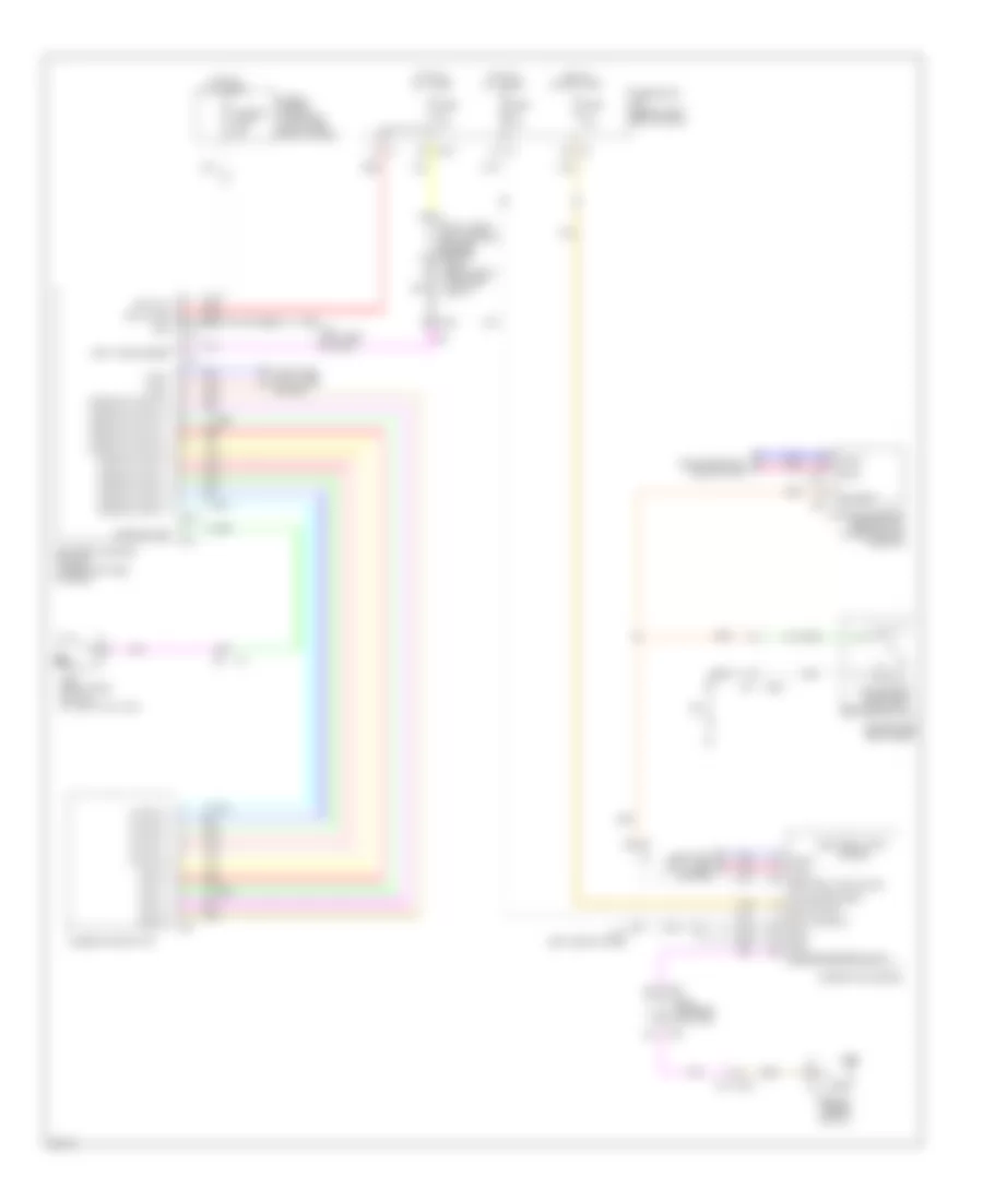 Chime Wiring Diagram, Hybrid for Infiniti Q70 3.7 2014