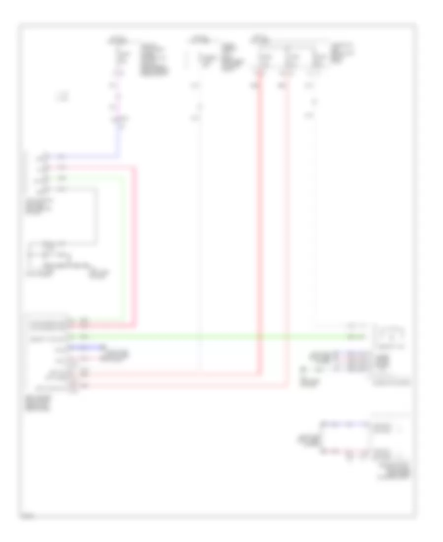 Immobilizer Wiring Diagram, Except Hybrid for Infiniti Q70 3.7 2014