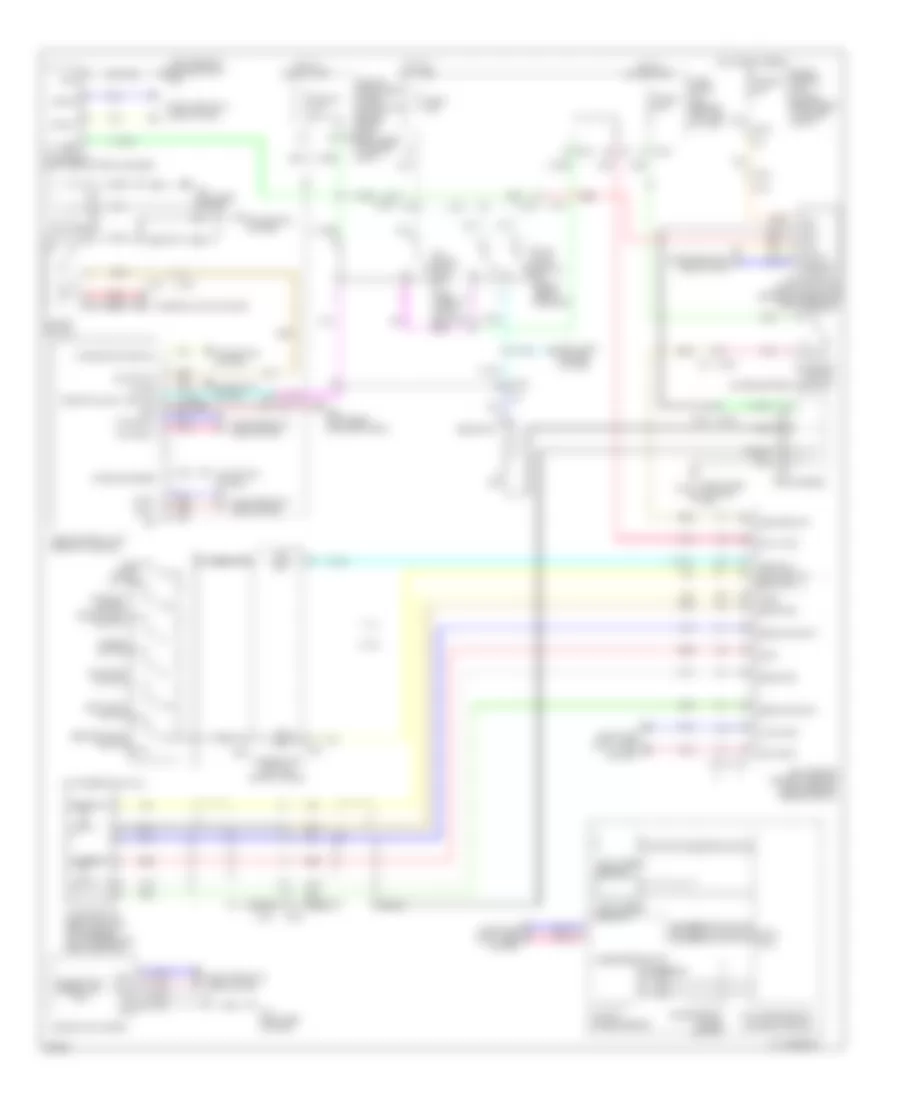 Intelligent Cruise Control Wiring Diagram, Except Hybrid for Infiniti Q70 3.7 2014