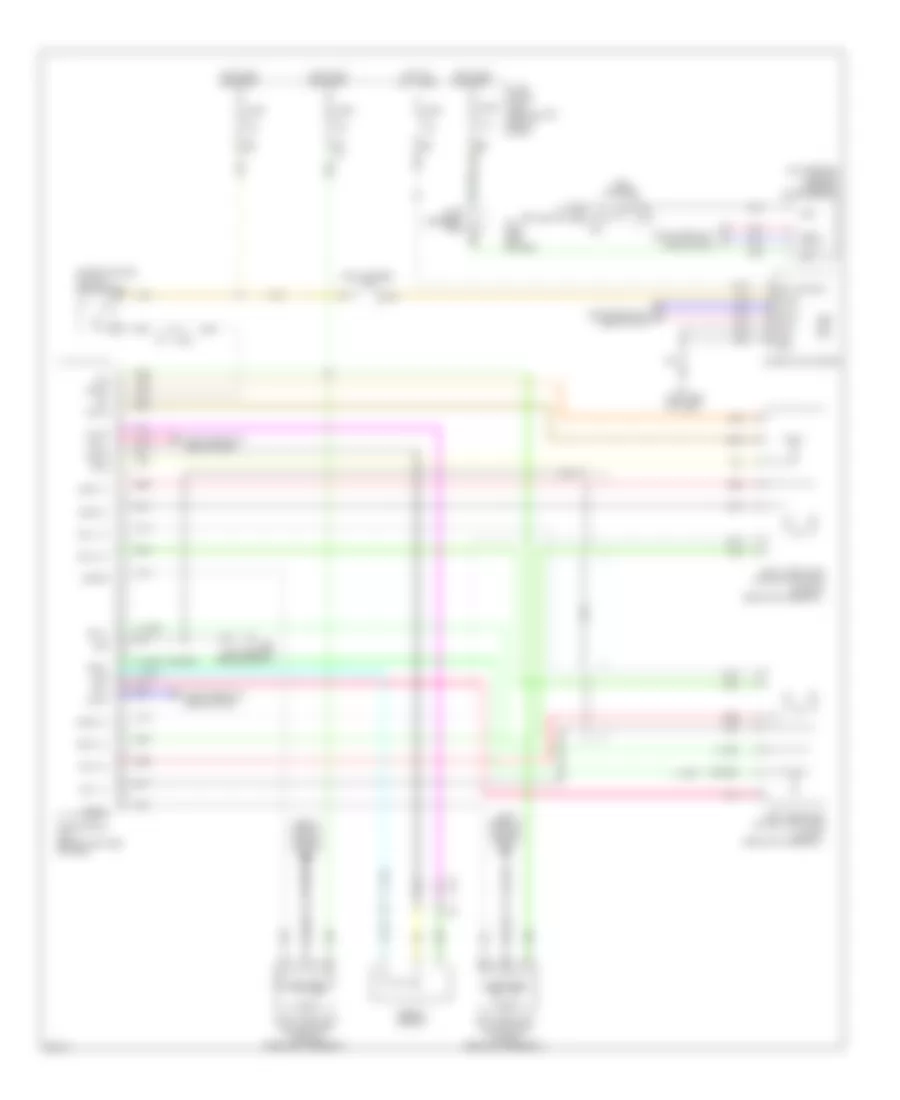 Adaptive Front Lighting Wiring Diagram, Hybrid for Infiniti Q70 3.7 2014