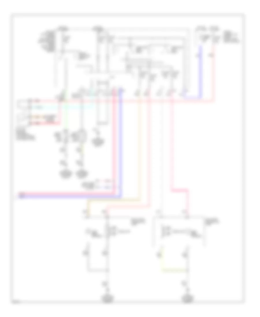 Headlamps Wiring Diagram, Hybrid (2 of 2) for Infiniti Q70 3.7 2014