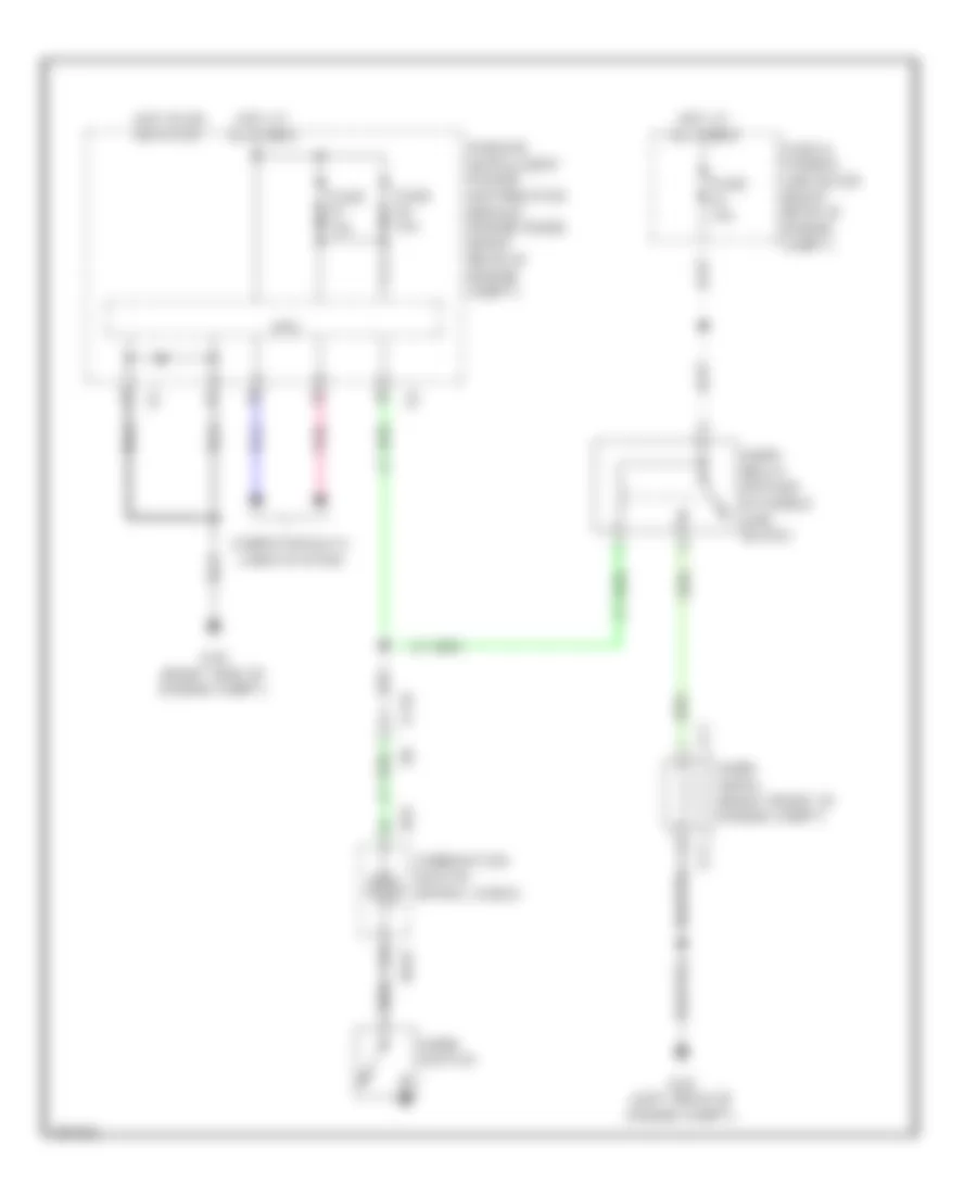 Horn Wiring Diagram Except Hybrid for Infiniti Q70 3 7 2014