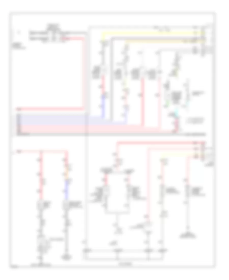 Instrument Illumination Wiring Diagram Except Hybrid 3 of 3 for Infiniti Q70 3 7 2014