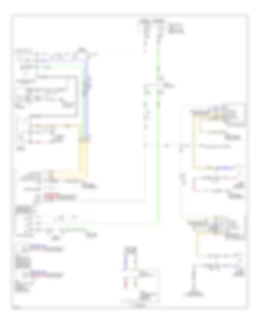Blind Spot Information System Wiring Diagram Hybrid for Infiniti Q70 3 7 2014