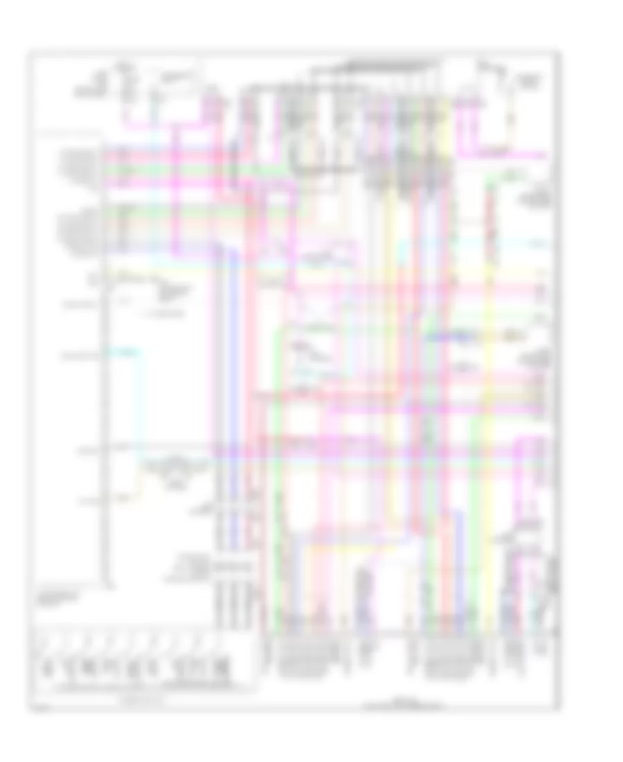 Navigation Wiring Diagram, Hybrid (1 of 5) for Infiniti Q70 3.7 2014