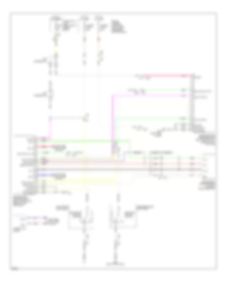 Passive Restraints Wiring Diagram Except Hybrid for Infiniti Q70 3 7 2014