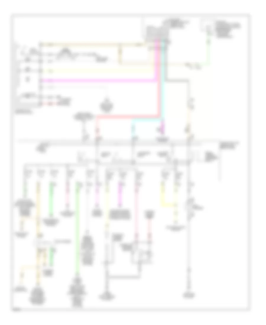 Power Distribution Wiring Diagram, Hybrid (2 of 3) for Infiniti Q70 3.7 2014