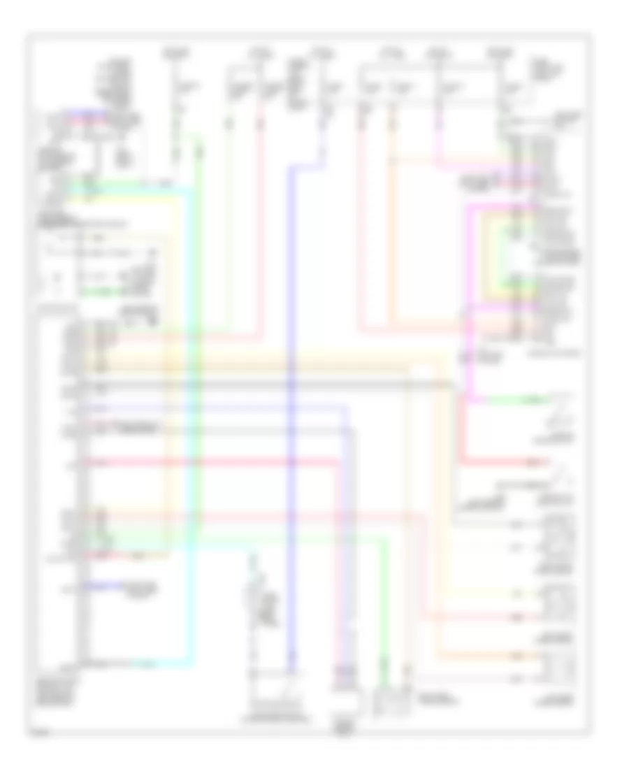 Anti-lock Brakes Wiring Diagram for Infiniti FX50 2010