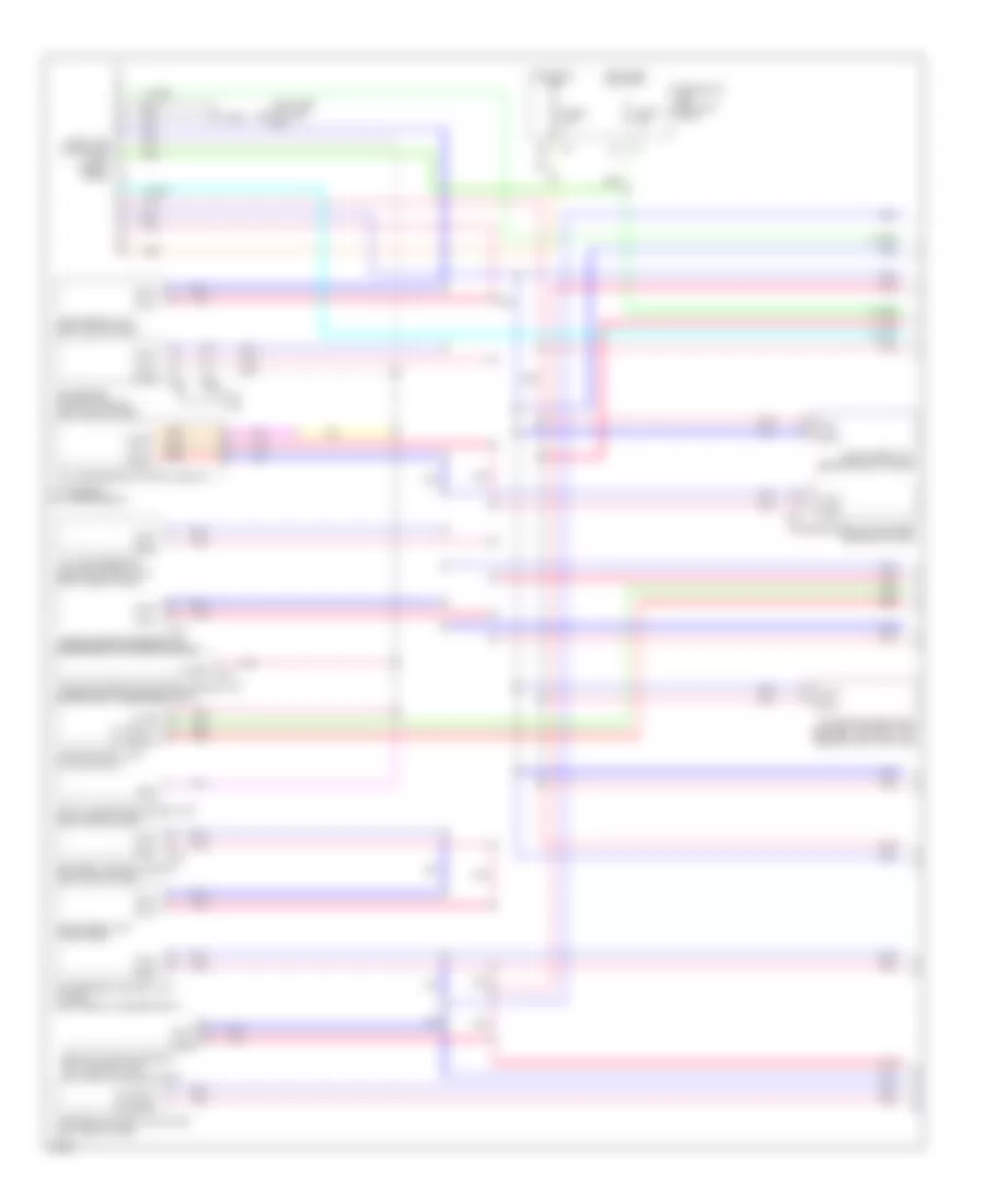 Computer Data Lines Wiring Diagram with Active AFS 1 of 2 for Infiniti FX50 2010