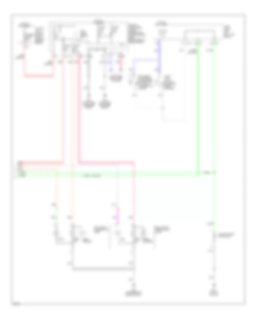 Exterior Lamps Wiring Diagram (2 of 2) for Infiniti FX50 2010