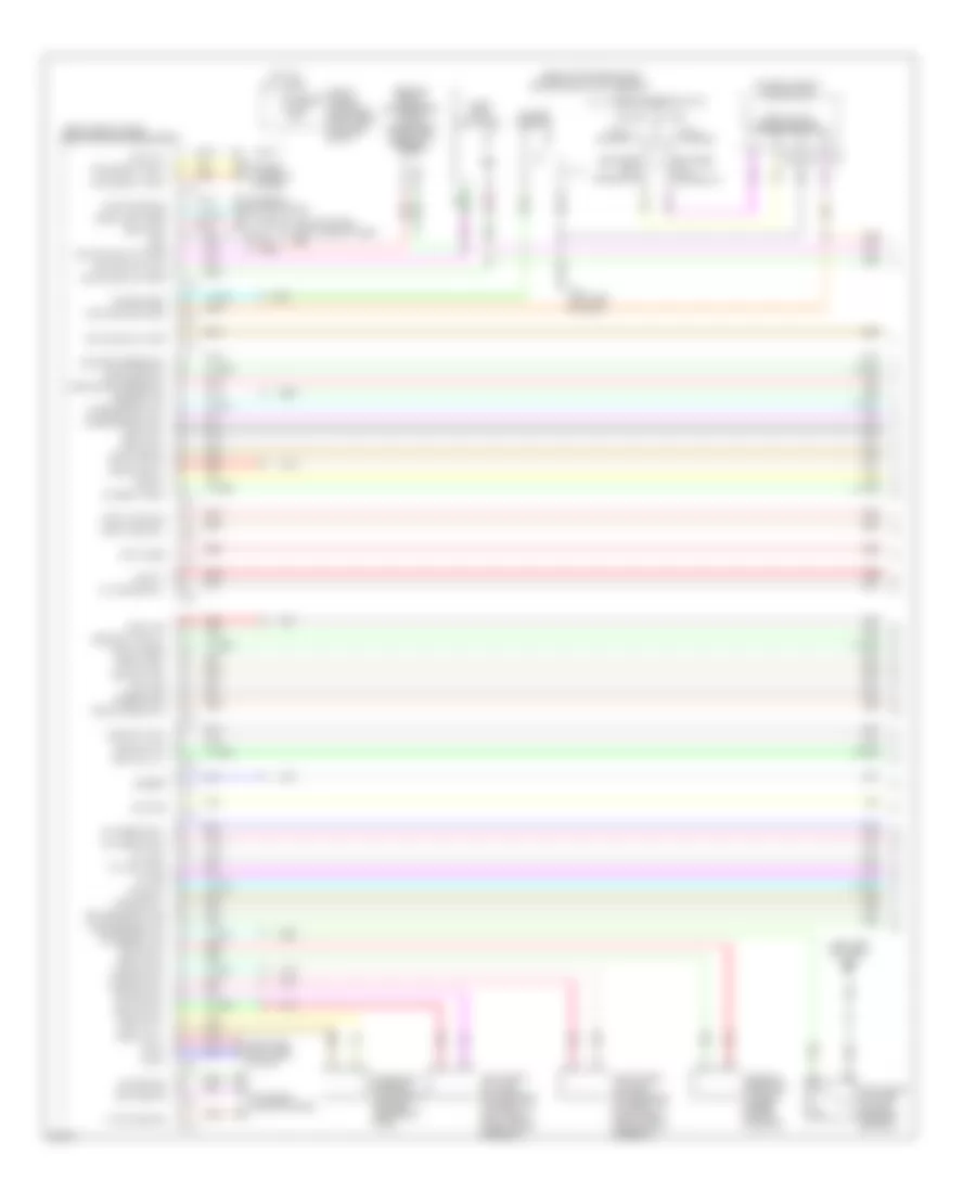 Power Door Locks Wiring Diagram 1 of 4 for Infiniti FX50 2010