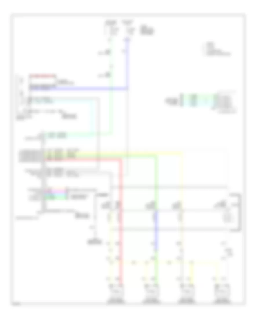 Rear Sonar Wiring Diagram for Infiniti G37 2010