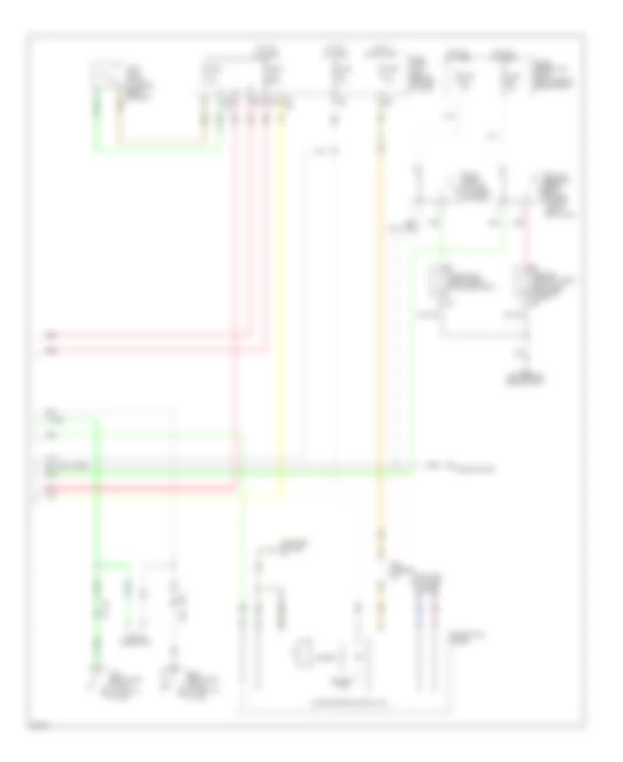 Power Door Locks Wiring Diagram, Except Hybrid (4 of 4) for Infiniti Q70 Hybrid 2014