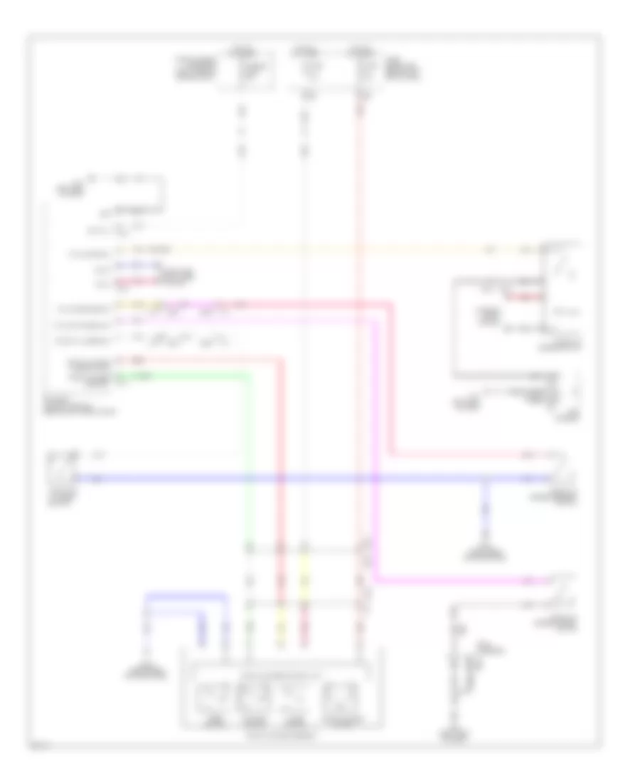 Trunk Release Wiring Diagram Except Hybrid for Infiniti Q70 Hybrid 2014