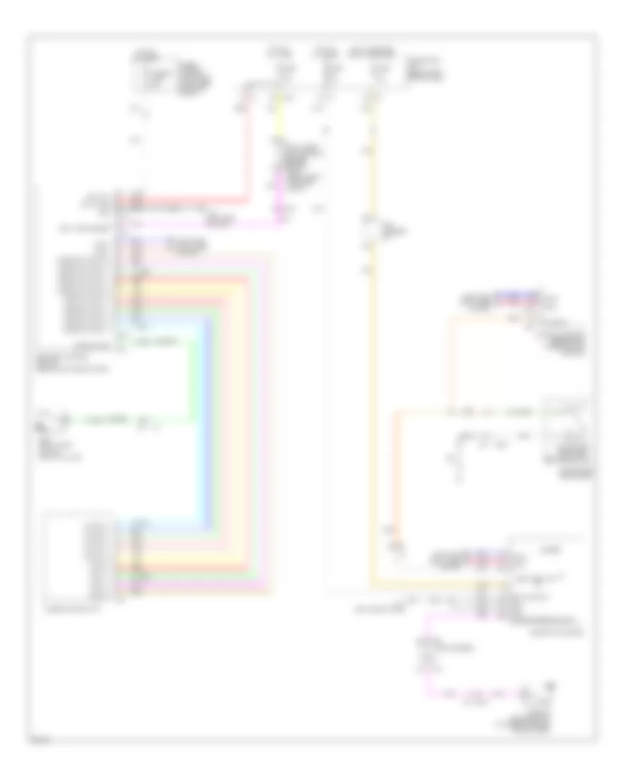 Chime Wiring Diagram Except Hybrid for Infiniti Q70 Hybrid 2014