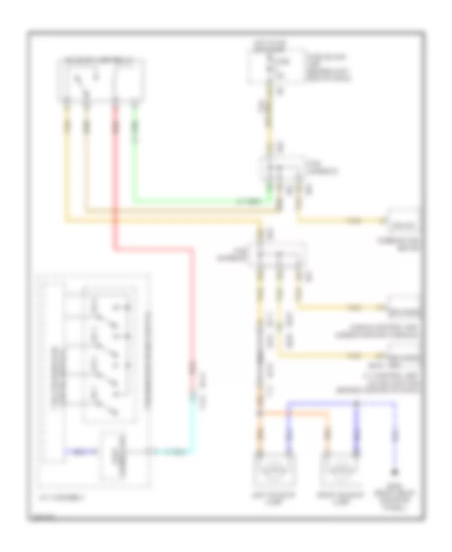 Backup Lamps Wiring Diagram Except Hybrid for Infiniti Q70 Hybrid 2014