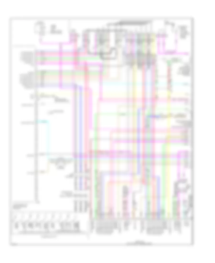 Navigation Wiring Diagram Except Hybrid 1 of 5 for Infiniti Q70 Hybrid 2014