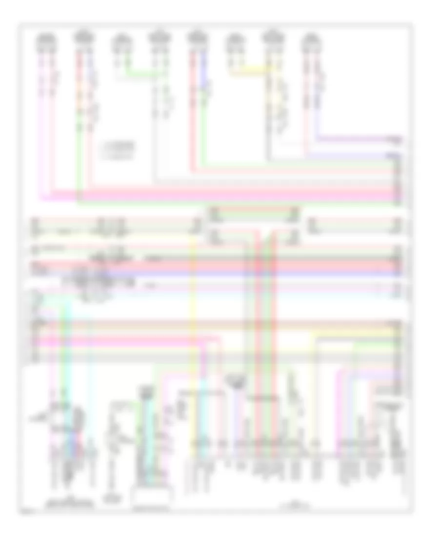 Navigation Wiring Diagram, Except Hybrid (3 of 5) for Infiniti Q70 Hybrid 2014