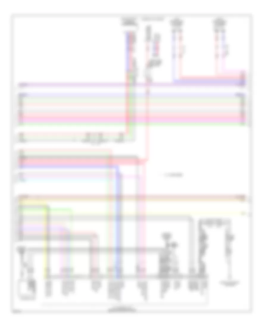 Navigation Wiring Diagram, Except Hybrid (4 of 5) for Infiniti Q70 Hybrid 2014