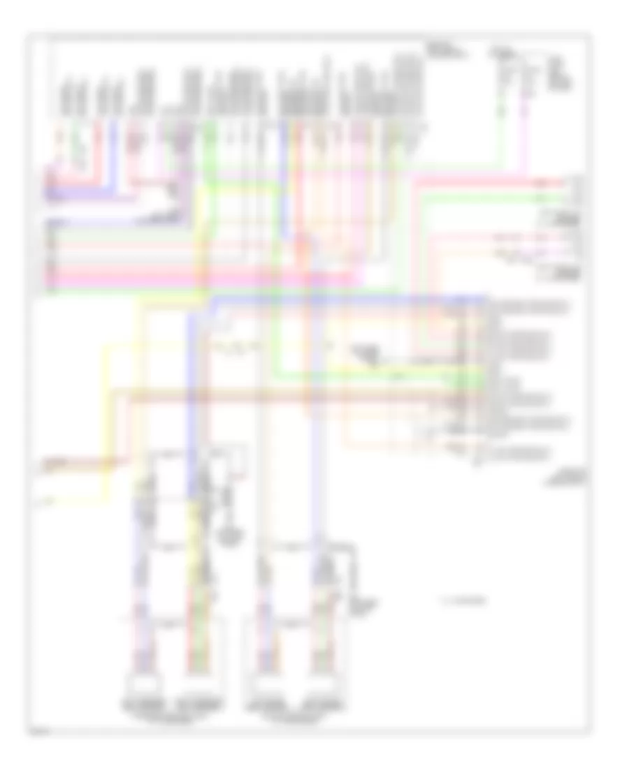 Navigation Wiring Diagram, Except Hybrid (5 of 5) for Infiniti Q70 Hybrid 2014