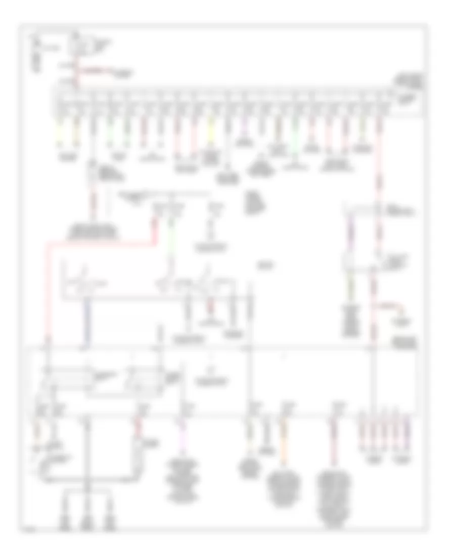 Power Distribution Wiring Diagram 1 of 2 for Infiniti I30 2001