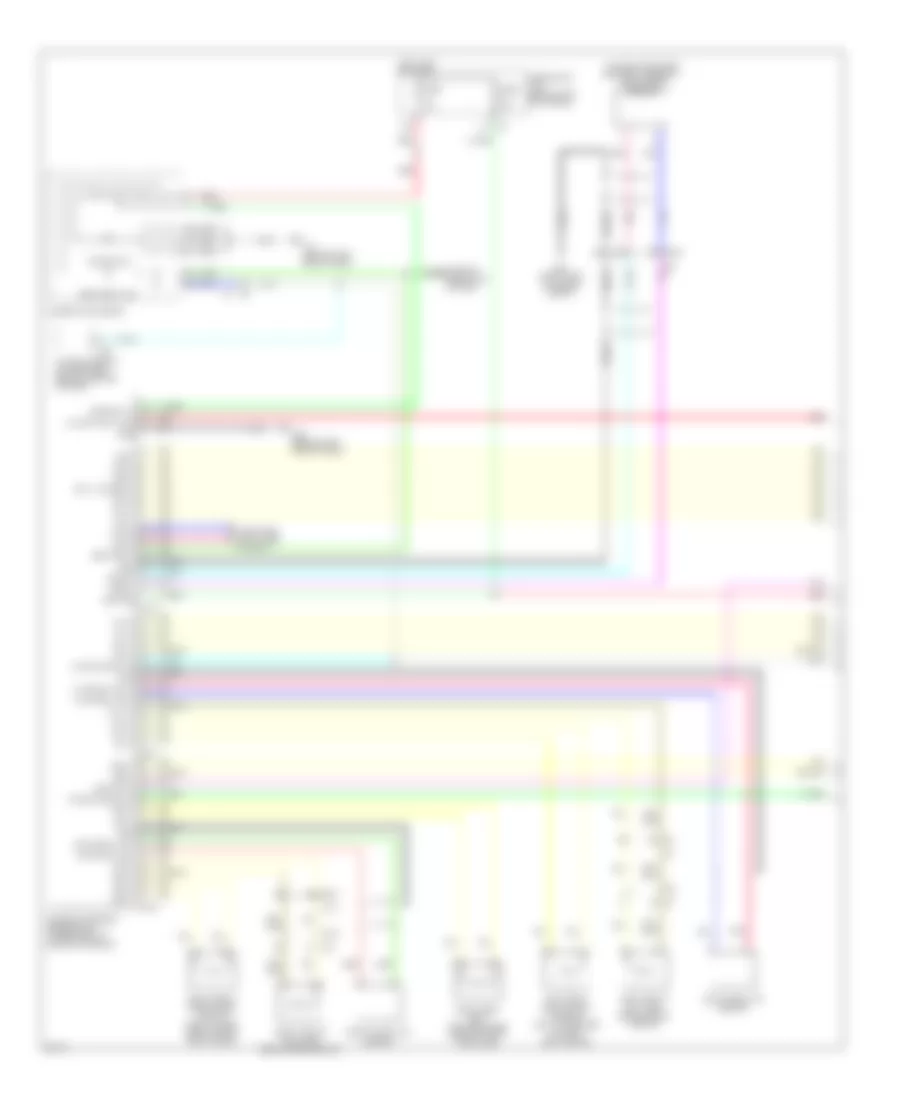 Supplemental Restraints Wiring Diagram Convertible 1 of 2 for Infiniti G37 Journey 2010