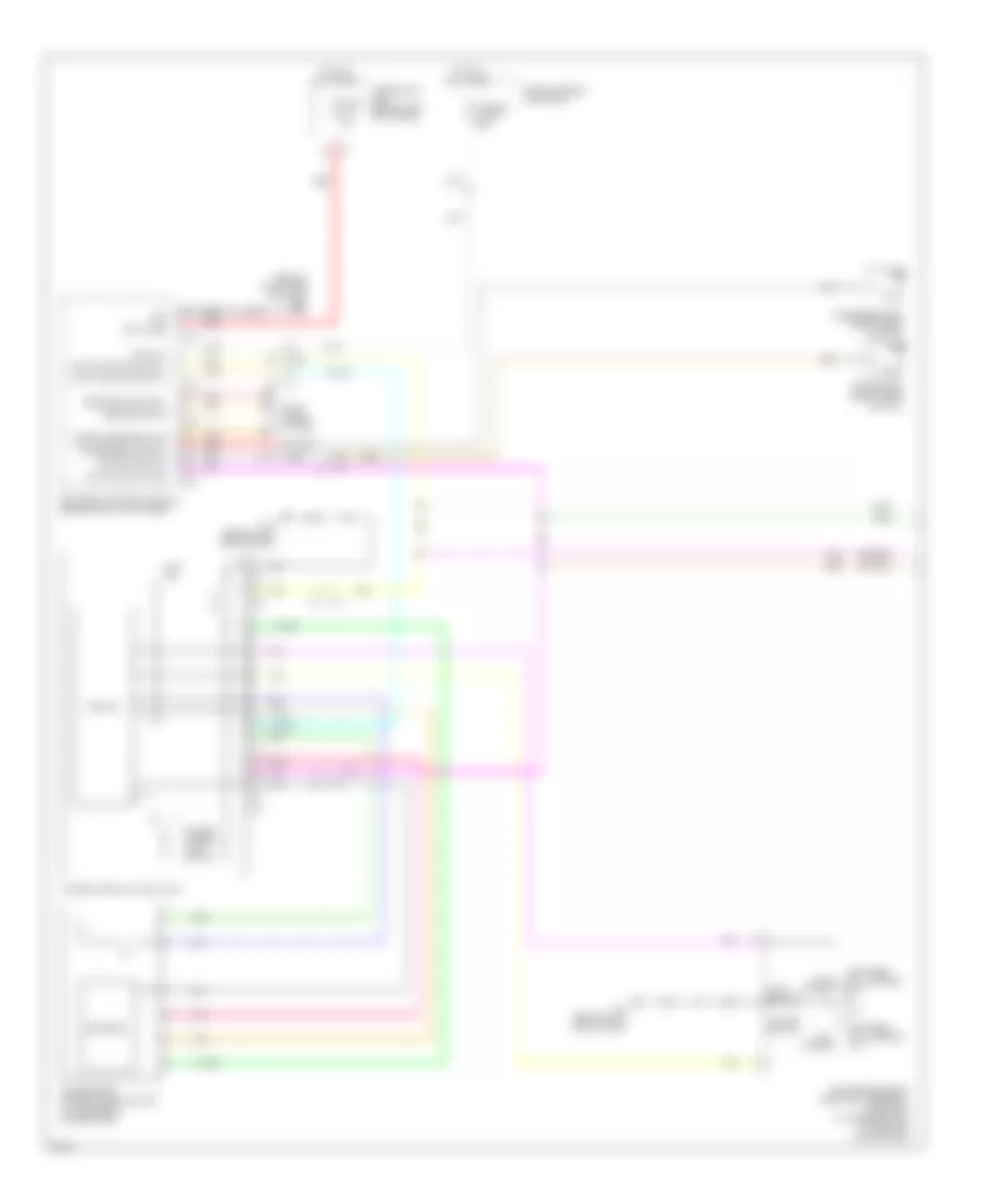 Power Windows Wiring Diagram, Sedan (1 of 2) for Infiniti G37 Journey 2010