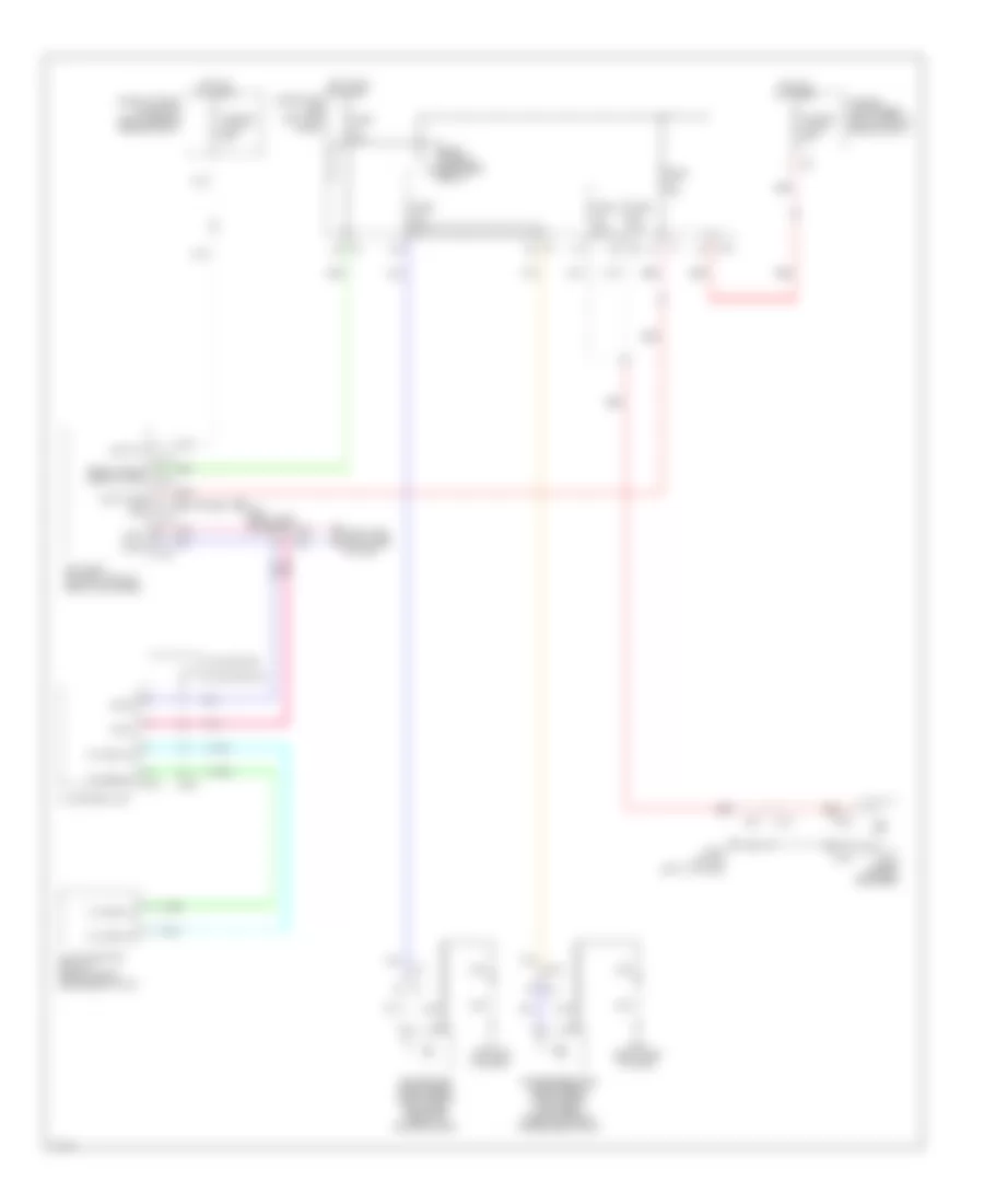 Defoggers Wiring Diagram for Infiniti QX50 2014